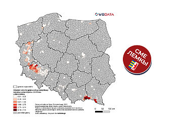 Карту - на нашу просьбу - зрыхтувал порталь WBDATA